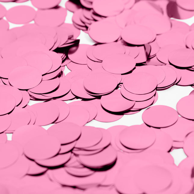 Metallic Confetti Baby Roze XL - 23mm 250gr