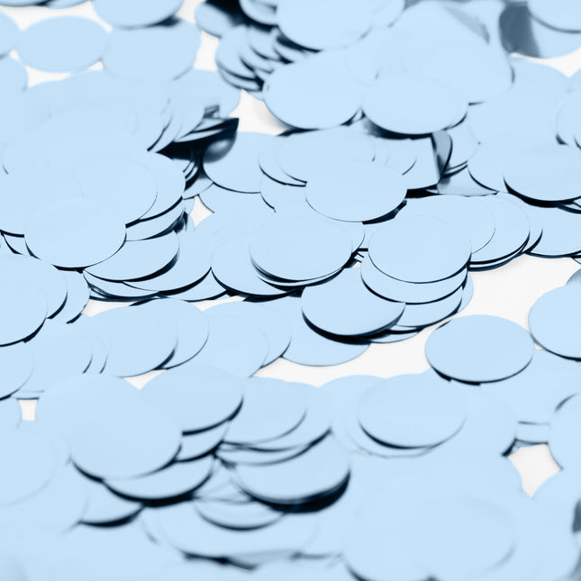 Metallic Confetti Baby Blauw XL - 23mm 250gr