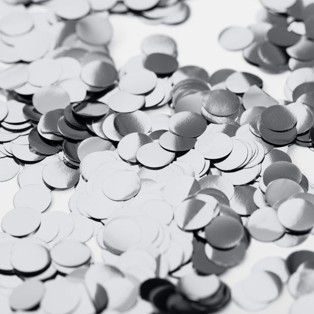 Metallic Confetti Zilver - 10mm 250gr