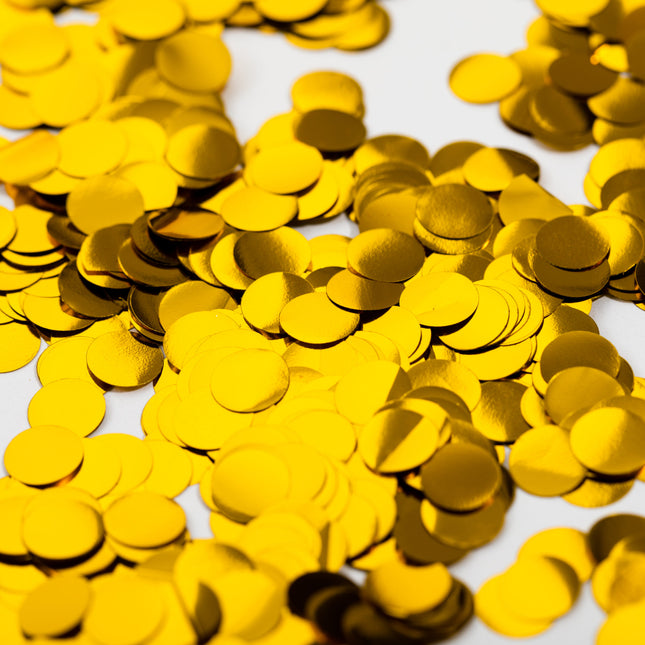 Metallic Confetti Goud - 10mm 250gr