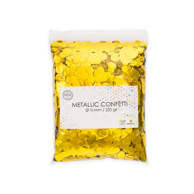 Metallic Confetti Goud - 10mm 250gr