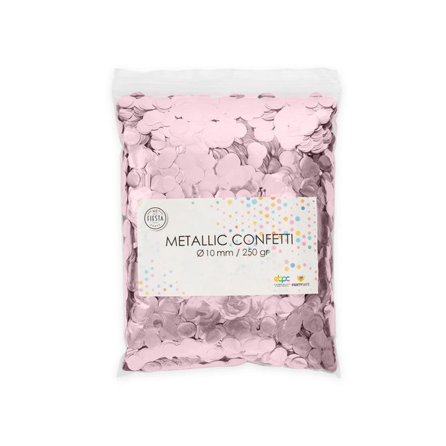 Metallic Confetti Rosé Goud - 10mm 250gr
