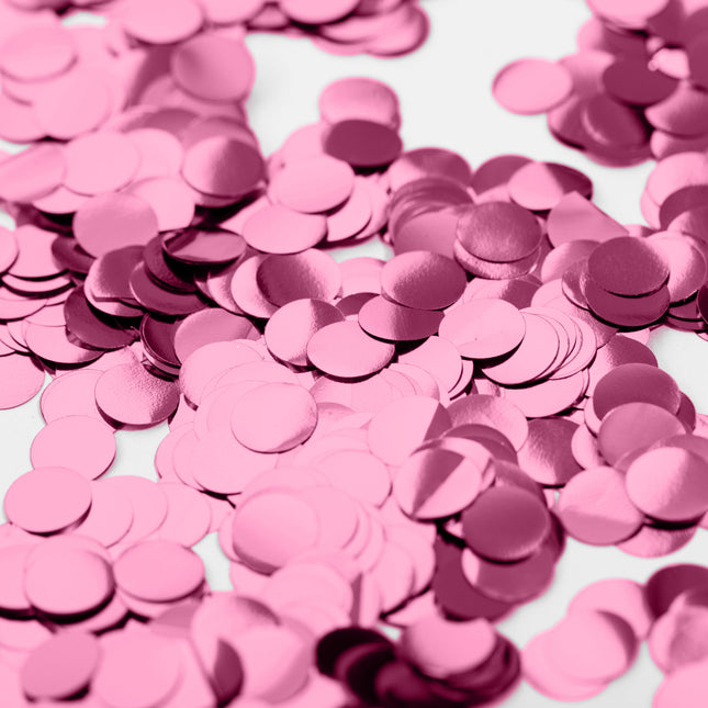 Metallic Confetti Baby Roze - 10mm 250gr