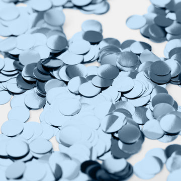 Metallic Confetti Baby Blauw - 10mm 250gr