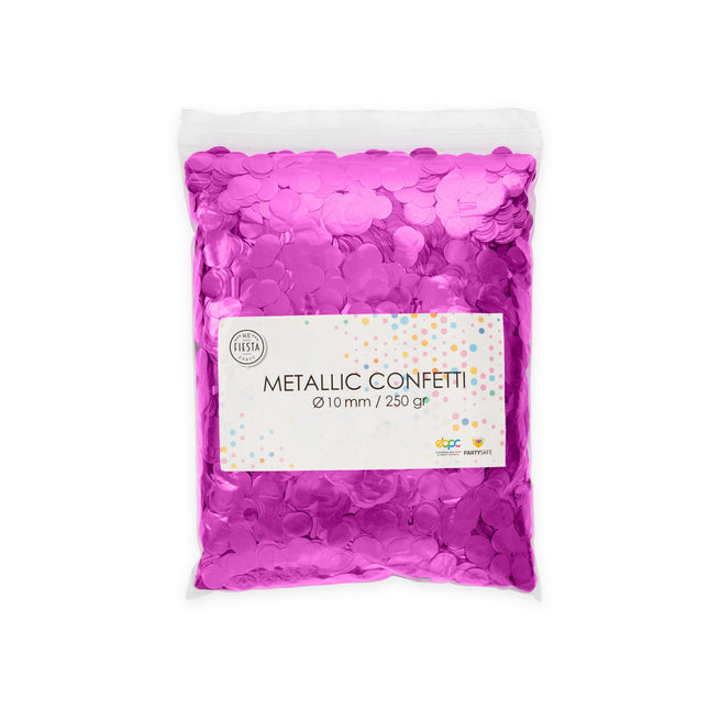 Metallic Confetti Roze - 10mm 250gr