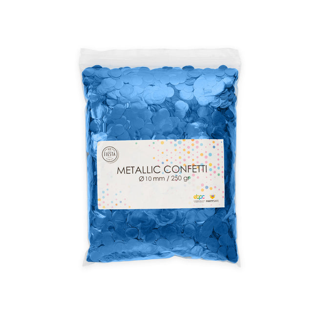 Metallic Confetti Blauw - 10mm 250gr