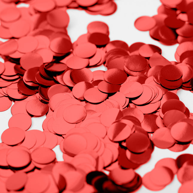 Metallic Confetti Rood - 10mm 250gr