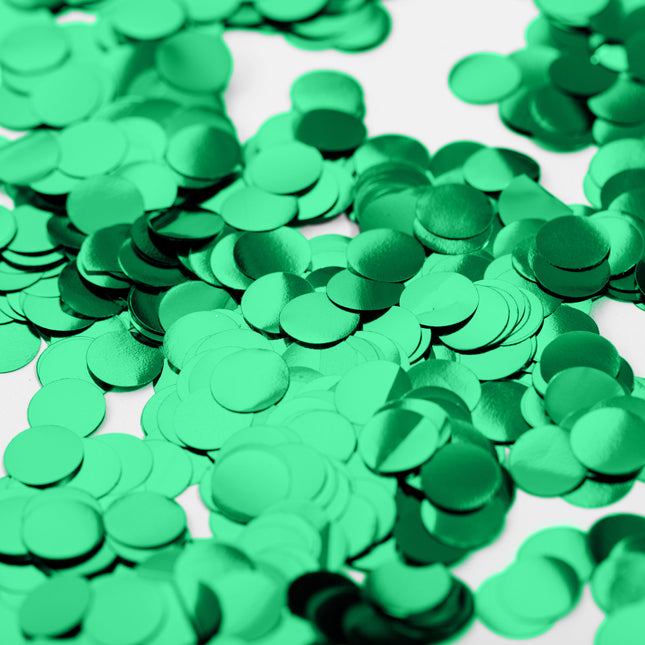 Metallic Confetti Groen - 10mm 250gr