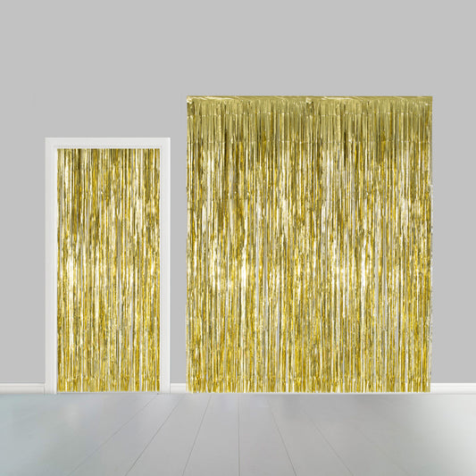 Deurgordijn 1x2,4m Goud