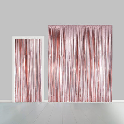 Deurgordijn 1x2,4m Rosé Goud