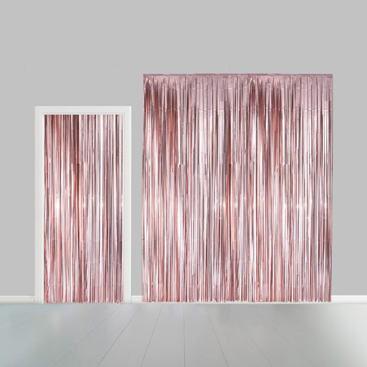 Deurgordijn 1x2,4m Rosé Goud