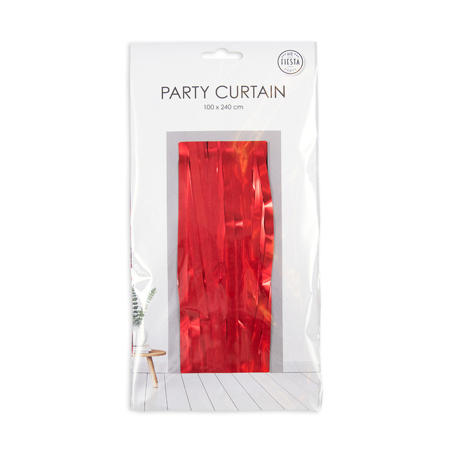 Deurgordijn 1x2,4m Rood
