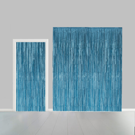 Deurgordijn 1x2,4m Baby Blauw