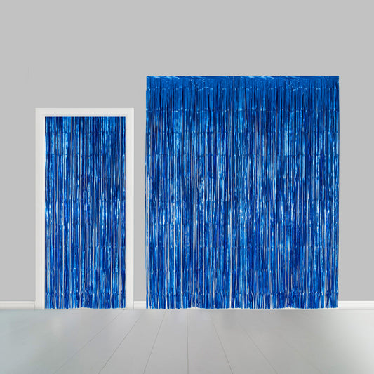 Deurgordijn 1x2,4m Blauw