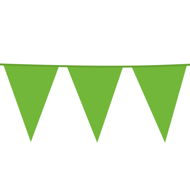 Giga Vlaggenlijn licht groen 10 Meter