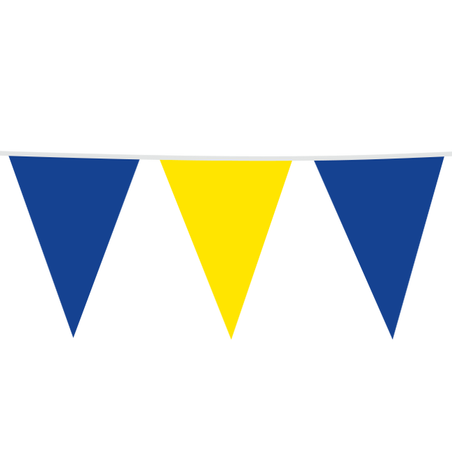 Giga Vlaggenlijn blauw / geel 10 Meter