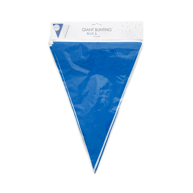 Giga Vlaggenlijn blauw / wit 10 Meter