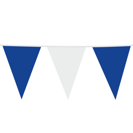 Giga Vlaggenlijn blauw / wit 10 Meter
