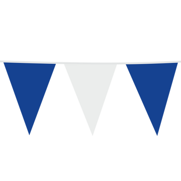 Giga Vlaggenlijn blauw / wit 10 Meter