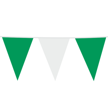 Giga Vlaggenlijn groen / wit 10 Meter
