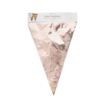 Giga Vlaggenlijn metallic rosé goud 10 Meter