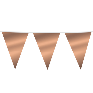 Giga Vlaggenlijn metallic rosé goud 10 Meter
