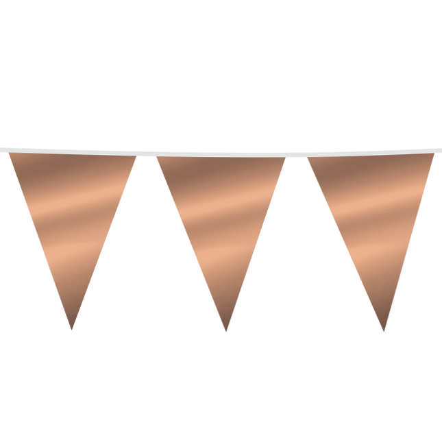 Giga Vlaggenlijn metallic rosé goud 10 Meter