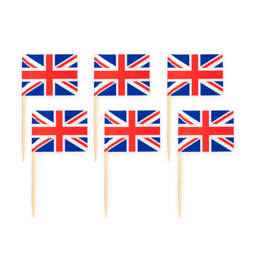 50x Prikkers Engelse vlag (Union Jack