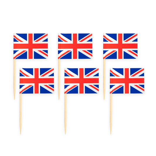 50x Prikkers Engelse vlag (Union Jack