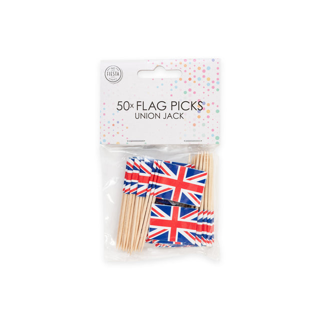 50x Prikkers Engelse vlag (Union Jack