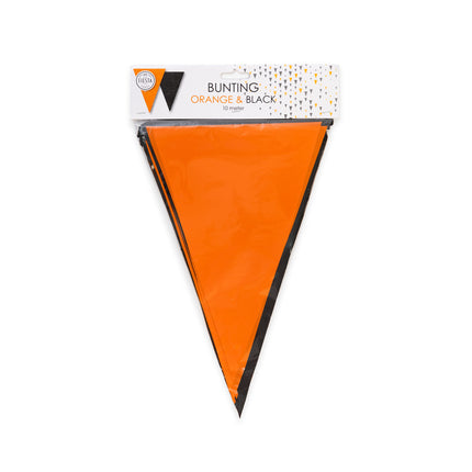 Vlaggenlijn Zwart / Oranje 10 meter