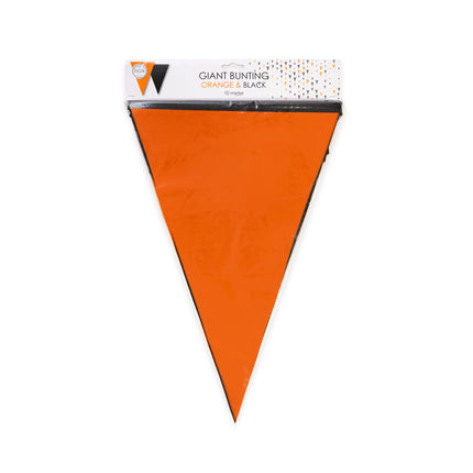 Giga Vlaggenlijn zwart / oranje 10 Meter