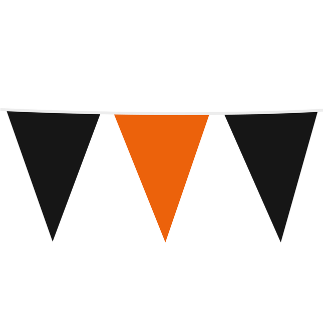 Giga Vlaggenlijn zwart / oranje 10 Meter