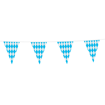 Vlaggenlijn Blauw / Wit Geruit Bavaria 10 meter