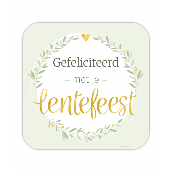 Huldeschild - Lentefeest
