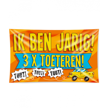 XXL Gevalvlag - Ik ben jarig!