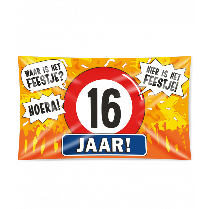 XXL Gevalvlag - 16 Jaar