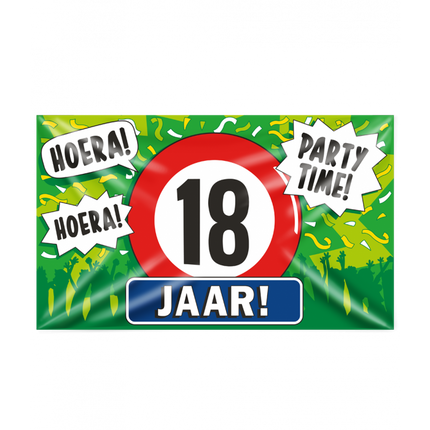 XXL Gevalvlag - 18 Jaar