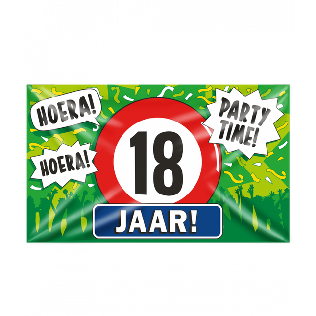 XXL Gevalvlag - 18 Jaar