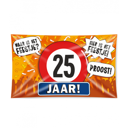 XXL Gevalvlag - 25 Jaar