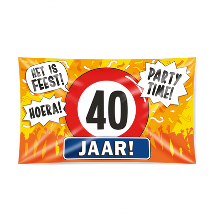 XXL Gevalvlag - 40 Jaar