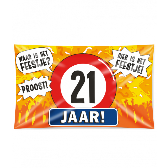 XXL Gevalvlag - 21 Jaar