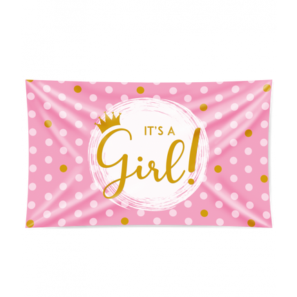 XXL Gevalvlag - It`s a girl!
