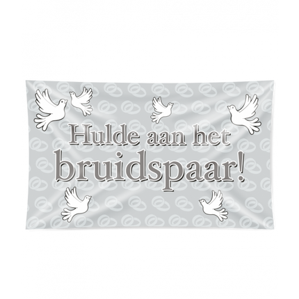 XXL Gevalvlag - Hulde aan het bruidspaar