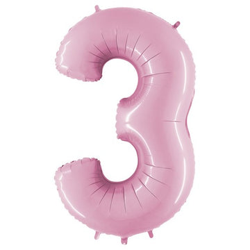 Folieballon nmr. 3 - Kleuren selecteerbaar