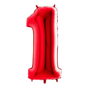 Folieballon nmr. 1 - Kleuren selecteerbaar