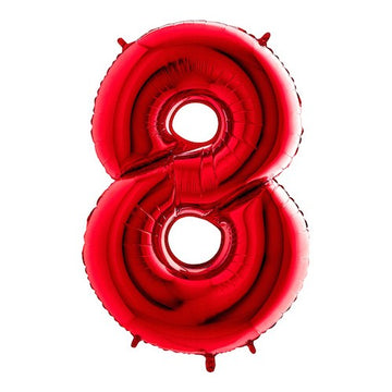 Folieballon nmr. 8 - Kleuren selecteerbaar
