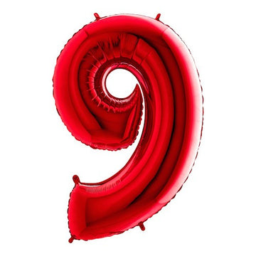 Folieballon nmr. 9 - Kleuren selecteerbaar