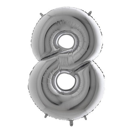 Folieballon nmr. 8 - Kleuren selecteerbaar