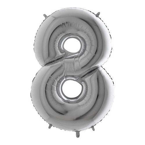 Folieballon nmr. 8 - Kleuren selecteerbaar